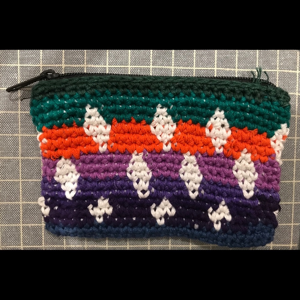 Woven Multicolored coin purse
